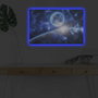 Wallity NASA-035 Lienzo Decorativo Iluminado con LEDs Multicolor
